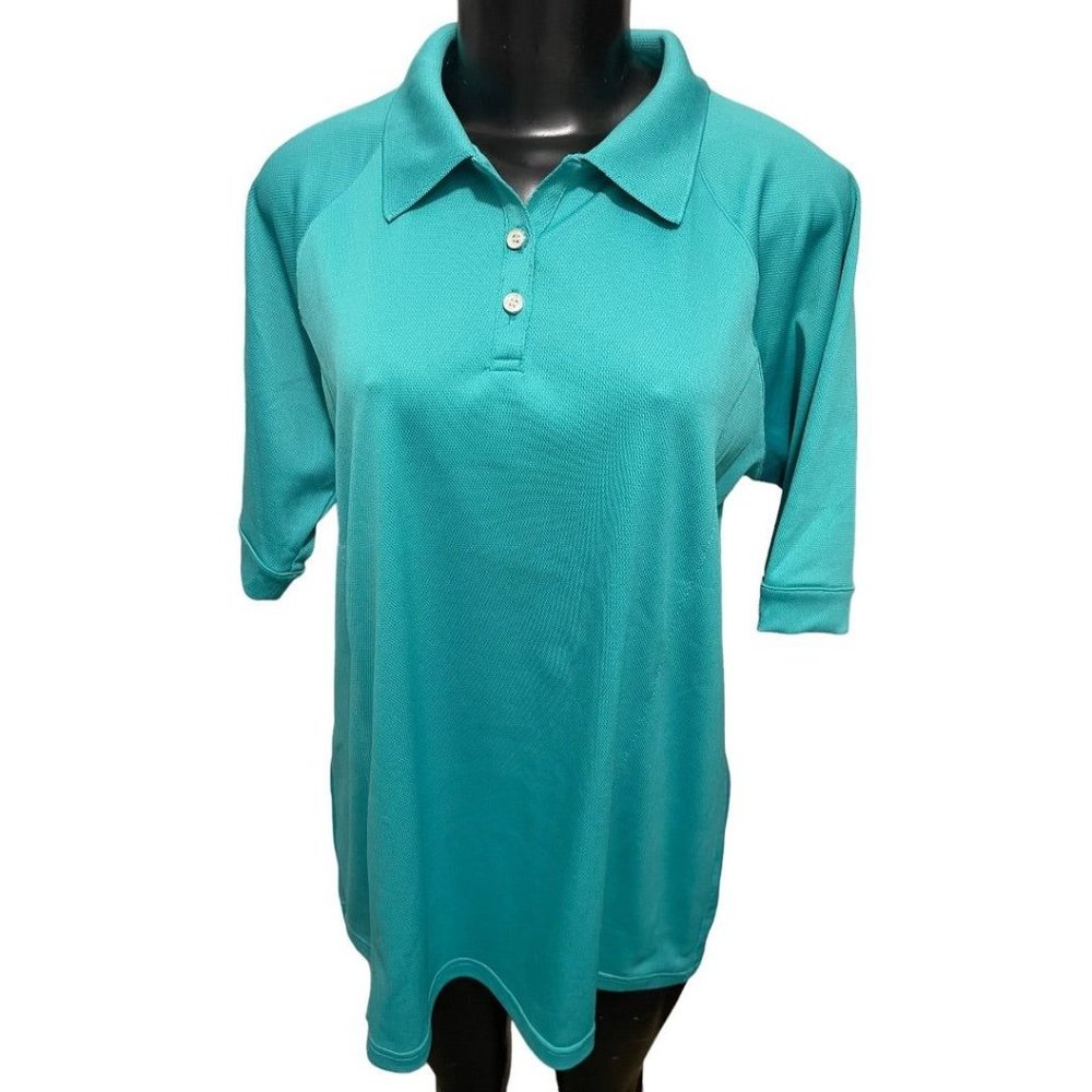 XXL Sport Haley Short Sleeve Collared Womens Top NWT